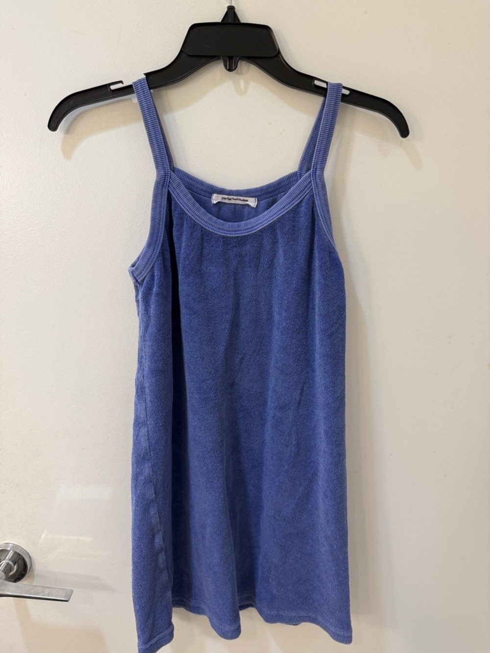 perfectwhitetee Blue Terry Crewneck